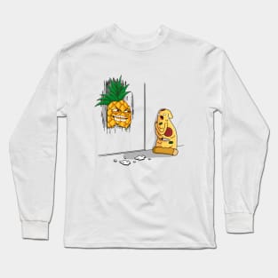 Crazy pineapple and pizza Long Sleeve T-Shirt